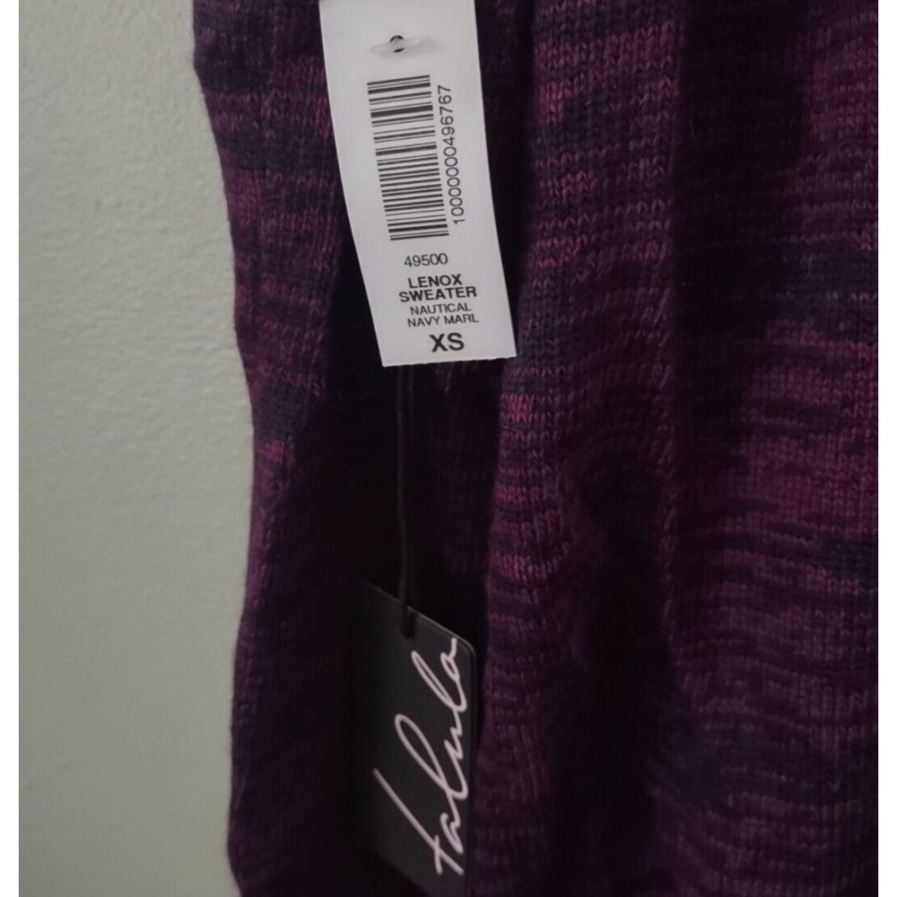 Talula Open Lenox Sweater Shrug Womens XS Purple Marled Knit Angora Cashmere - Picture 3 of 5